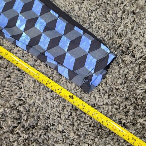 BumBum Bacana Women's Geometric Print Legging Size M/L Blue & Black Cute! - Picture 7 of 7